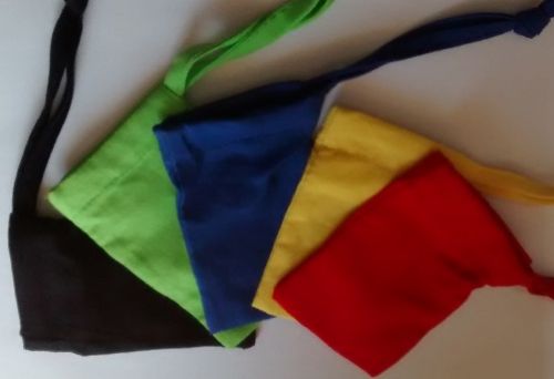 5 tiny cotton bags for meeples`